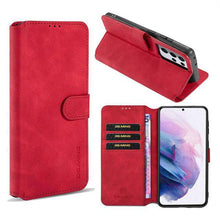 Load image into Gallery viewer, Wallet Stand PU Leather Case For Samsung Galaxy S21 Ultra(5G) - Libiyi