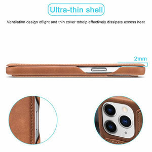 Magnetic Leather Wallet Card Slot Case for iPhone - Libiyi