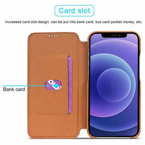 Magnetic Leather Wallet Card Slot Case for iPhone - Libiyi