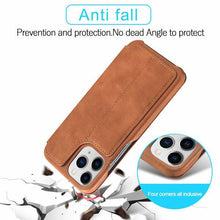 Load image into Gallery viewer, Magnetic Leather Wallet Card Slot Case for iPhone - Libiyi