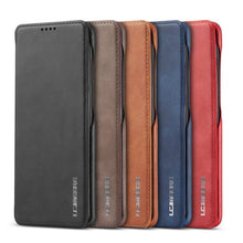 Cargar imagen en el visor de la galería, Magnetic Leather Wallet Card Slot Case for Samsung - Libiyi