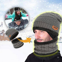 Load image into Gallery viewer, Warm Beanie Cap With Scarf - Libiyi