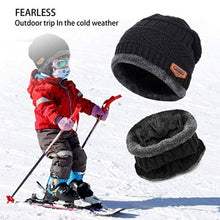 Load image into Gallery viewer, Warm Beanie Cap With Scarf - Libiyi