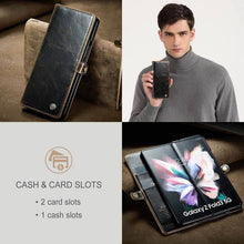 Cargar imagen en el visor de la galería, Luxury Flip Leather Card Slots Phone Case for Galaxy Z Fold 3 5G - Libiyi