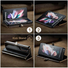 Cargar imagen en el visor de la galería, Luxury Flip Leather Card Slots Phone Case for Galaxy Z Fold 3 5G - Libiyi
