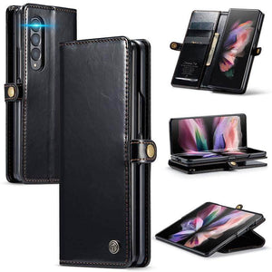 Luxury Flip Leather Card Slots Phone Case for Galaxy Z Fold 3 5G - Libiyi