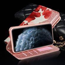 Cargar imagen en el visor de la galería, Leather Glitter Rhinestone Flip Case For Samsung A Series - Libiyi