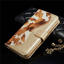 Cargar imagen en el visor de la galería, Leather Glitter Rhinestone Flip Case For Samsung A Series - Libiyi