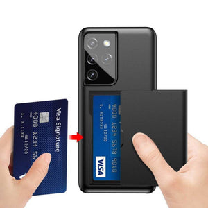 Rigide Flashy Porte-cartes Case For Samsung Galaxy S21 Ultra(5G) - Libiyi