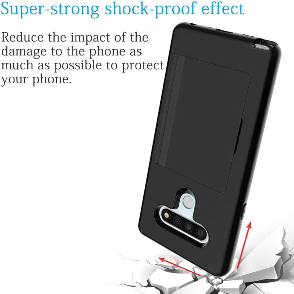 Armor Protective Card Holder Case for LG K51 - Libiyi