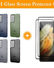 blue / S21 Ultra / With [2 Pack] Screen Protector