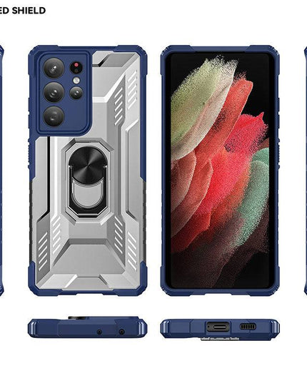 Magnetic Metal Finger Ring Holder Armor Case For Samsung - Libiyi