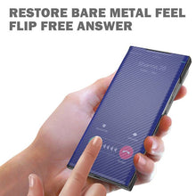 Cargar imagen en el visor de la galería, Smart Window Slim Flip Kevlar Case For Samsung - Libiyi