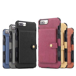 Security Copper Button Protective Case For iPhone 7Plus/8Plus - Libiyi
