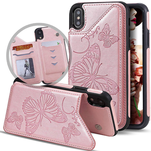New Luxury Embossing Wallet Cover For iPhone X/Xs-Fast Delivery - Libiyi