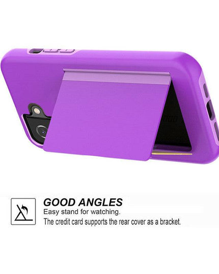 Armor Protective Card Holder Case for Samsung S21 Plus(5G) With 2-Pack Screen Protectors - Libiyi