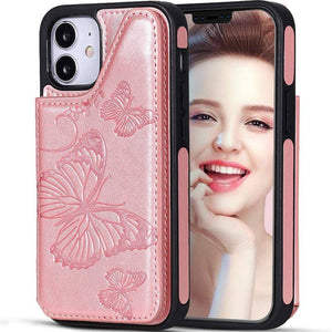 New Luxury Embossing Wallet Cover For iPhone 12 Mini-Fast Delivery - Libiyi