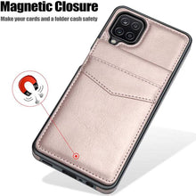 Load image into Gallery viewer, Dual Layer Lightweight Leather Wallet Case for Samsung Galaxy A12 - Libiyi