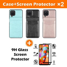 Load image into Gallery viewer, Dual Layer Lightweight Leather Wallet Case for Samsung Galaxy A12 - Libiyi