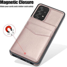 Load image into Gallery viewer, Dual Layer Lightweight Leather Wallet Case for Samsung Galaxy A52 - Libiyi