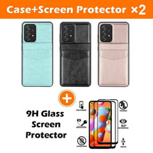 Load image into Gallery viewer, Dual Layer Lightweight Leather Wallet Case for Samsung Galaxy A52 - Libiyi