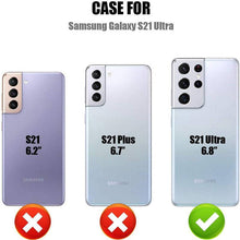 Load image into Gallery viewer, Dual Layer Lightweight Leather Wallet Case for Samsung Galaxy S21 Ultra - Libiyi