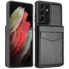 Load image into Gallery viewer, Dual Layer Lightweight Leather Wallet Case for Samsung Galaxy S21 Ultra - Libiyi