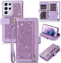 Load image into Gallery viewer, Bling Wallet Leather Case for Samsung S21 Ultra - Libiyi