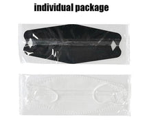 Charger l&#39;image dans la galerie, 10-50Pcs KF94 Comfortable Fish Type Mask(White&amp;Black) - Libiyi