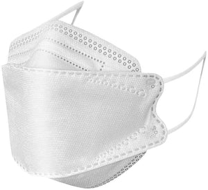 10-50Pcs KF94 Comfortable Fish Type Mask(White&Black) - Libiyi