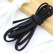 Load image into Gallery viewer, 1/6 Inch(4mm)Flat Braided Elastic Cord/White Elastic Band (50 yards) - Libiyi