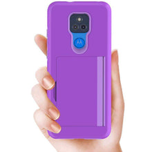 Cargar imagen en el visor de la galería, Armor Protective Card Holder Case for Moto G Play 2021 With Screen Protector - Libiyi