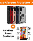 Black / S20 / With 2-Pack Screen Protectors