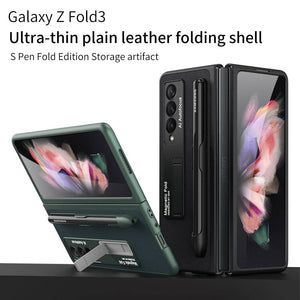 Ultra-thin Pen Slot Magnetic Holder Case for Samsung Galaxy Z Fold 3 5G - Libiyi