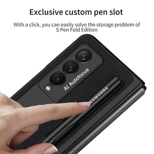 Ultra-thin Pen Slot Magnetic Holder Case for Samsung Galaxy Z Fold 3 5G - Libiyi