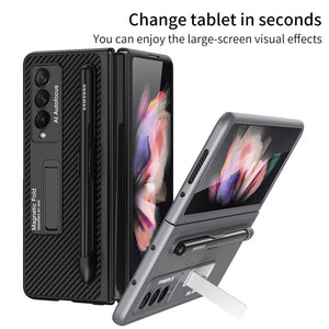 Ultra-thin Pen Slot Magnetic Holder Case for Samsung Galaxy Z Fold 3 5G - Libiyi