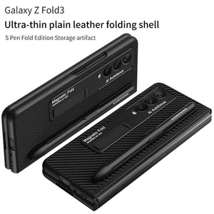 Ultra-thin Pen Slot Magnetic Holder Case for Samsung Galaxy Z Fold 3 5G - Libiyi