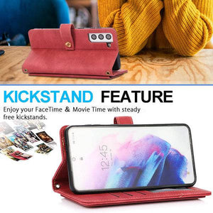 Leather Crossbody Shockproof Wallet Phone Case for Samsung S21 Plus - Libiyi