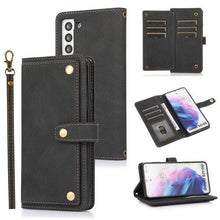 Cargar imagen en el visor de la galería, Leather Crossbody Shockproof Wallet Phone Case for Samsung S21 Plus - Libiyi