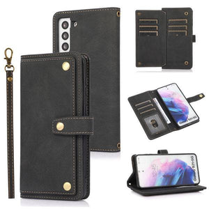 Leather Crossbody Shockproof Wallet Phone Case for Samsung S21 Plus - Libiyi