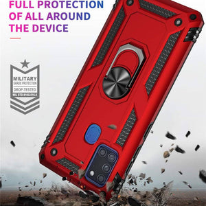 Luxury Armor Ring Bracket Phone Case For Samsung A21S-Fast Delivery - Keilini