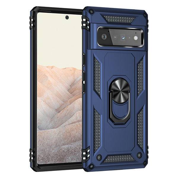 2022 Luxury Armor Ring Bracket Phone case For Google Pixel 6 Pro With 2-Pack Screen Protectors - Libiyi
