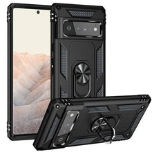 Load image into Gallery viewer, 2022 Luxury Armor Ring Bracket Phone case For Google Pixel 6 Pro With 2-Pack Screen Protectors - Libiyi