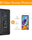 Black / A21S / With Screen Protector