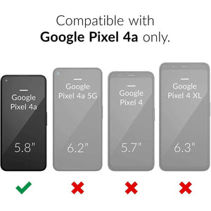 2022 Luxury Armor Ring Bracket Phone case For Google Pixel 4A With 2-Pack Screen Protectors - Libiyi