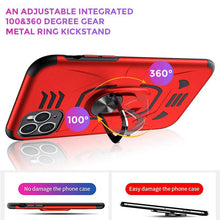 Cargar imagen en el visor de la galería, 2022 Anti Fall Rugged Shield Ring Bracket Phone case For iPhone 12 Series - Libiyi