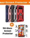 Red / S10 5G / With 2-Pack Screen Protectors