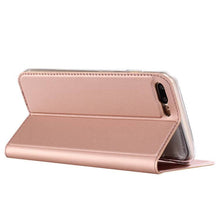 Cargar imagen en el visor de la galería, Solid Color Voltage Pull-in Flip Leather Case For Iphone - Libiyi