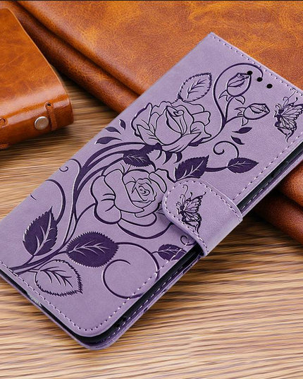 3D Embossed Rose Wallet Case For Google Pixel 6 Pro - Libiyi