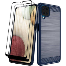 Load image into Gallery viewer, Luxury Carbon Fiber Case For Samsung A12 With 2-Pack Screen Protectors - Libiyi